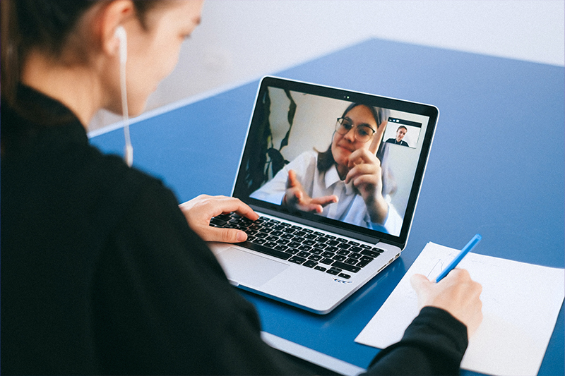 Digitales Büro Remote arbeiten