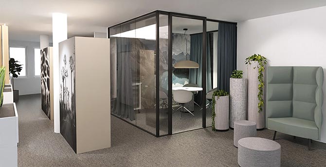 büroform 3D Planung Visualisierung